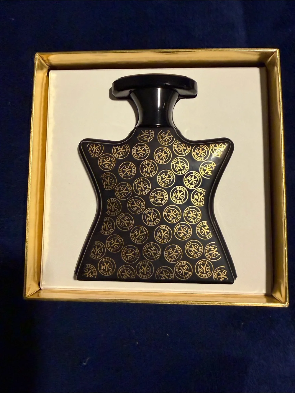 New York Black & Gold Signature Bottle Decorative Accent